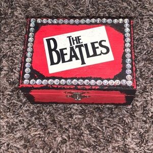 the beatles themed wooden box